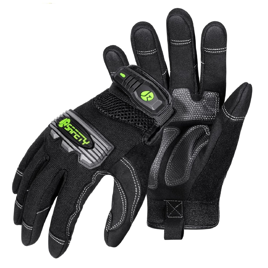 GUANTES P/ MECANICO PANTALLA TACTIL GRIP TALLA L REF X003CRWATD / G228-BLACK L MARCA JKSAFETY