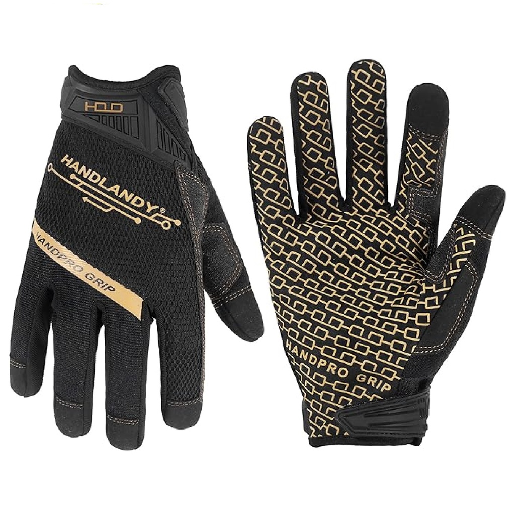 GUANTES P/ MECANICO PANTALLA TACTIL MOD HANDPRO GRIP TALLA L REF X0044BDQHL / 8289-L MARCA HANDLANDY