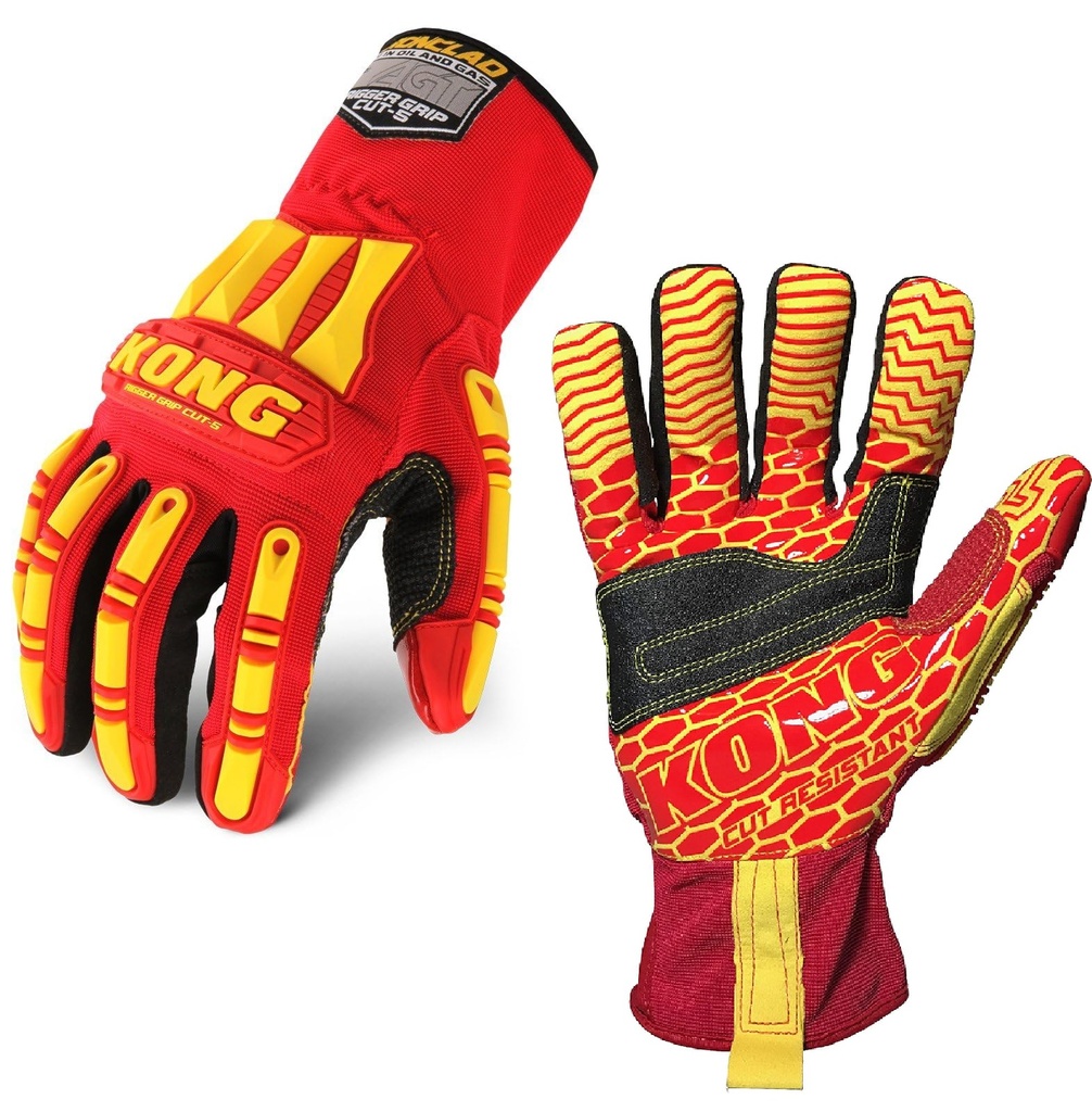 GUANTES P/ MECANICO SEGURIDAD PETROLEO Y GAS KONG RIGGER GRIP CUT-5 T- XL REF KRC5-05-XL IRONCLAD