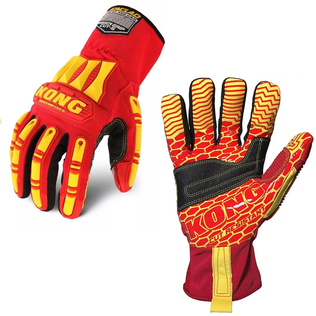 GUANTES P/ MECANICO SEGURIDAD PETROLEO Y GAS KONG RIGGER GRIP CUT-5 TALLA L REF KRC5-04-L IRONCLAD