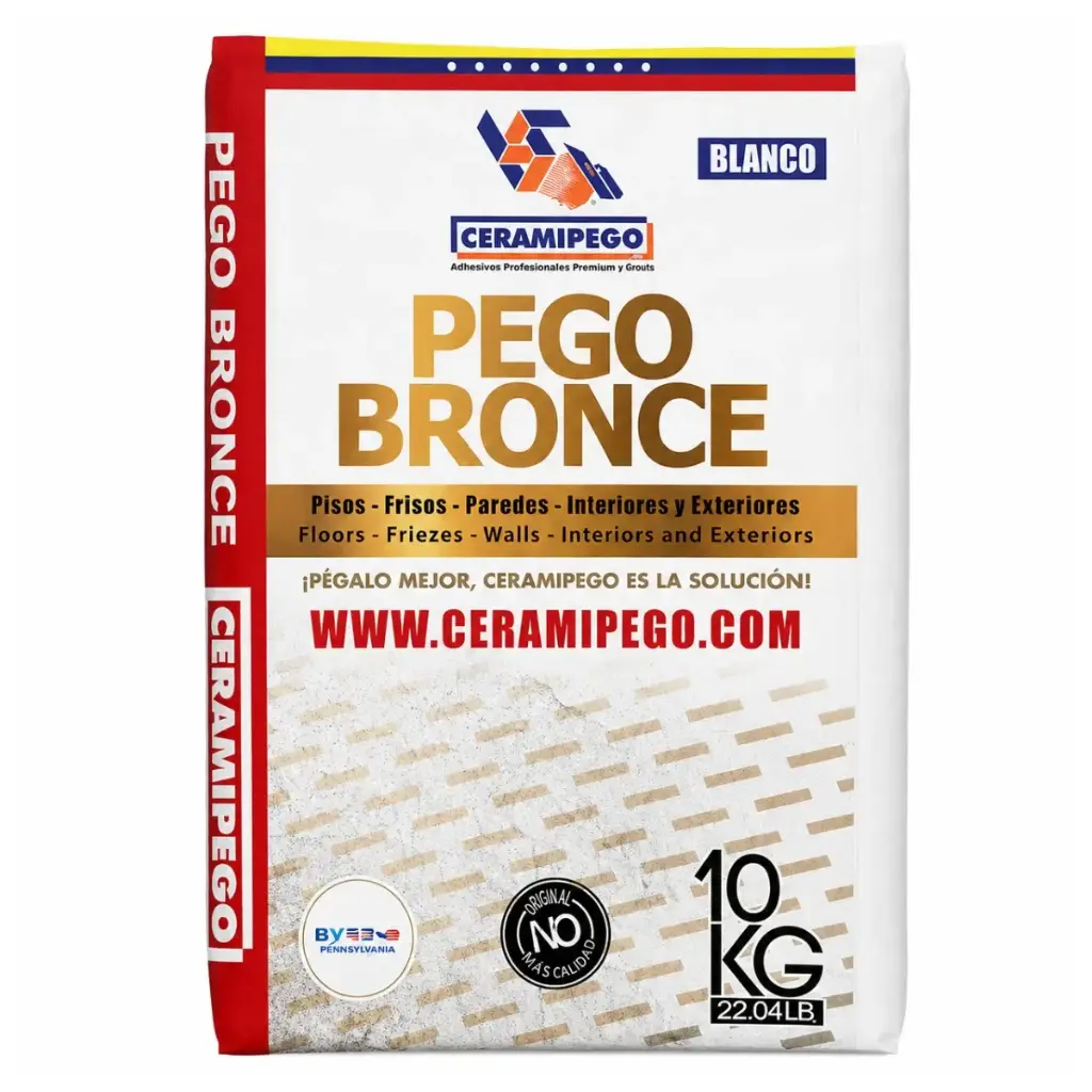 PEGO BRONCE / PEGO BLANCO SACO 10 KG REF.BRB10 MARCA CERAMIPEGO 