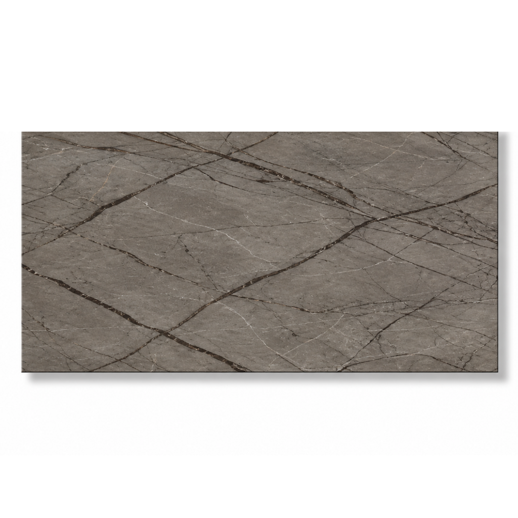PORCELANATO ESPAÑOL DE 1ERA 60 X 120 CM ( CAJA 1,44  MTS2) NOOR CHOCO ARGENTA ( PRECIO POR CAJA ) INDIA