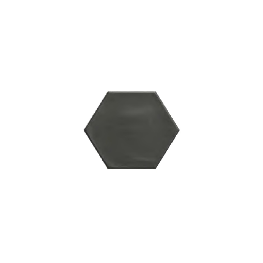 PORCELANATO ESPAÑOL DE 1ERA ZYX HEXAGONO NEGRO MATE 15 X 17.3 CM (CAJA 0.86  MTS2) COLORKER ( PRECIO POR CAJA )