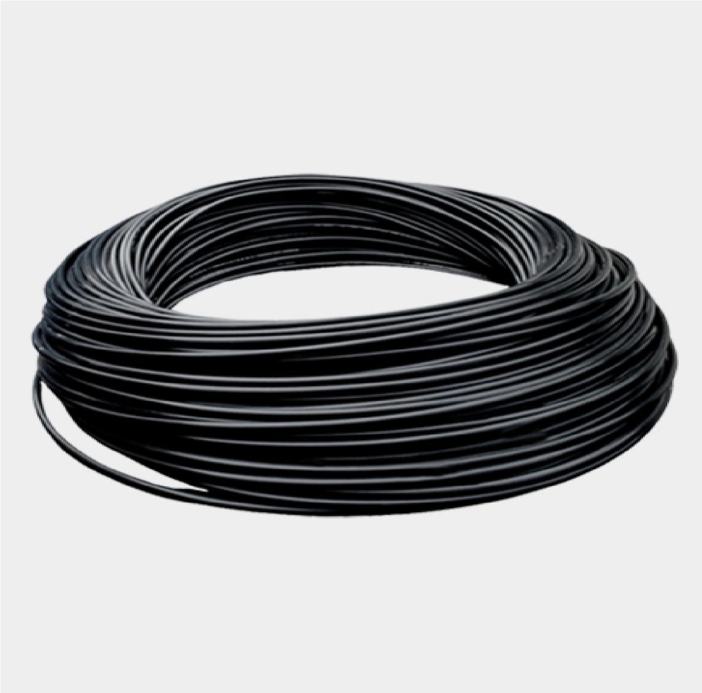 MANGUERA DE NYLON 4 MM 3 MPa CAP. -35°C - 120°C ROLLO 50 MTS COLOR NEGRO REF. NY4X2.5 VENEPRO