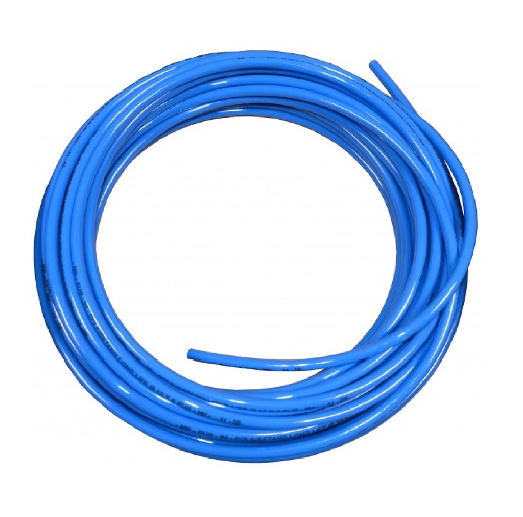 MANGUERA DE POLIURETANO 1/4" ROLLO 50 MTS COLOR AZUL REF. XHJ0E03 / PU1/4 MARCA VENEPRO