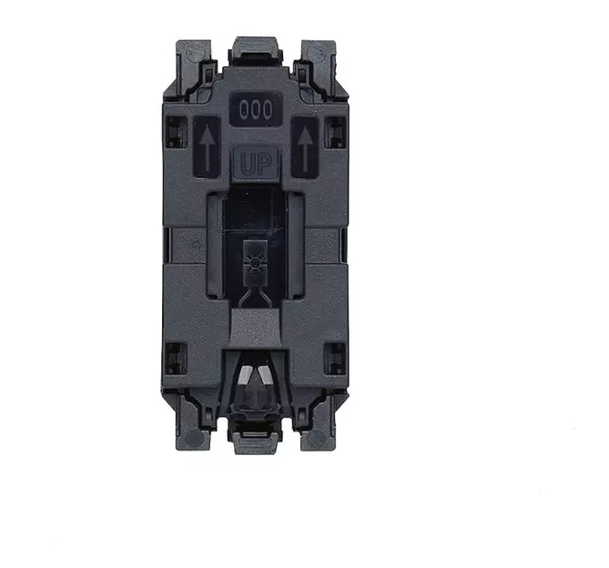 INTERRUPTOR CRUZADO TACO 1P 10AX 120-250V "4WAY" SIN TECLA NEGRO SERIE LINEA REF. 30012 MARCA VIMAR