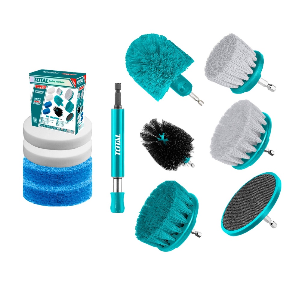 JUEGO DE CEPILLO DE CERDA MEDIANAS 2" - 3.5" 11 PZA REF.UTAC31041 TOTAL TOOLS