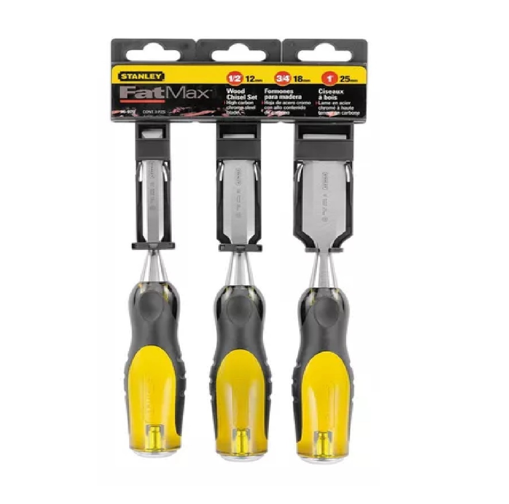 JUEGO DE FORMONES PROFESIONAL 3 PZAS 1/2" / 3/4" / 1" REF. 16-970 MARCA STANLEY