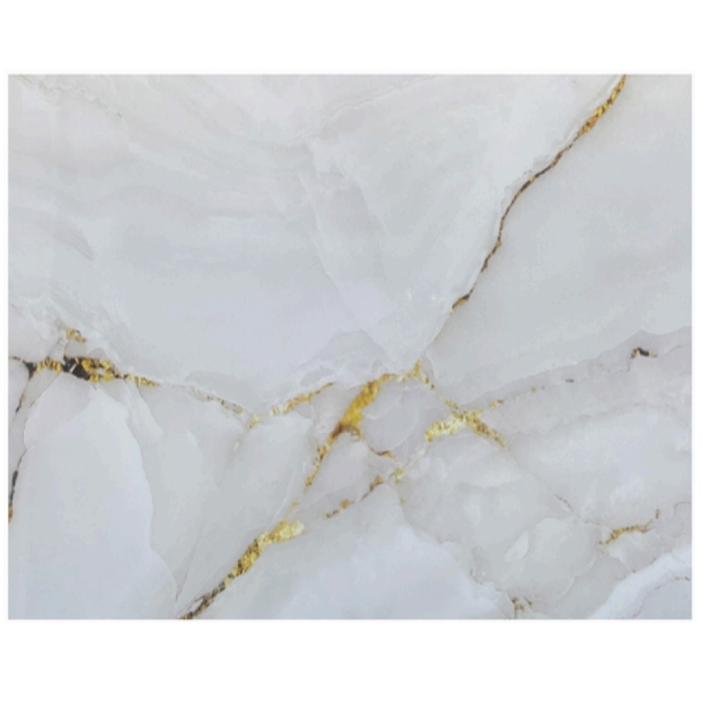 LAMINA DE PVC 3D MARMOLIZADA 1.22 MTS X 2.44 MTS X 3 MM BLANCO CON VETAS DORADAS REF 065 VALENTINA