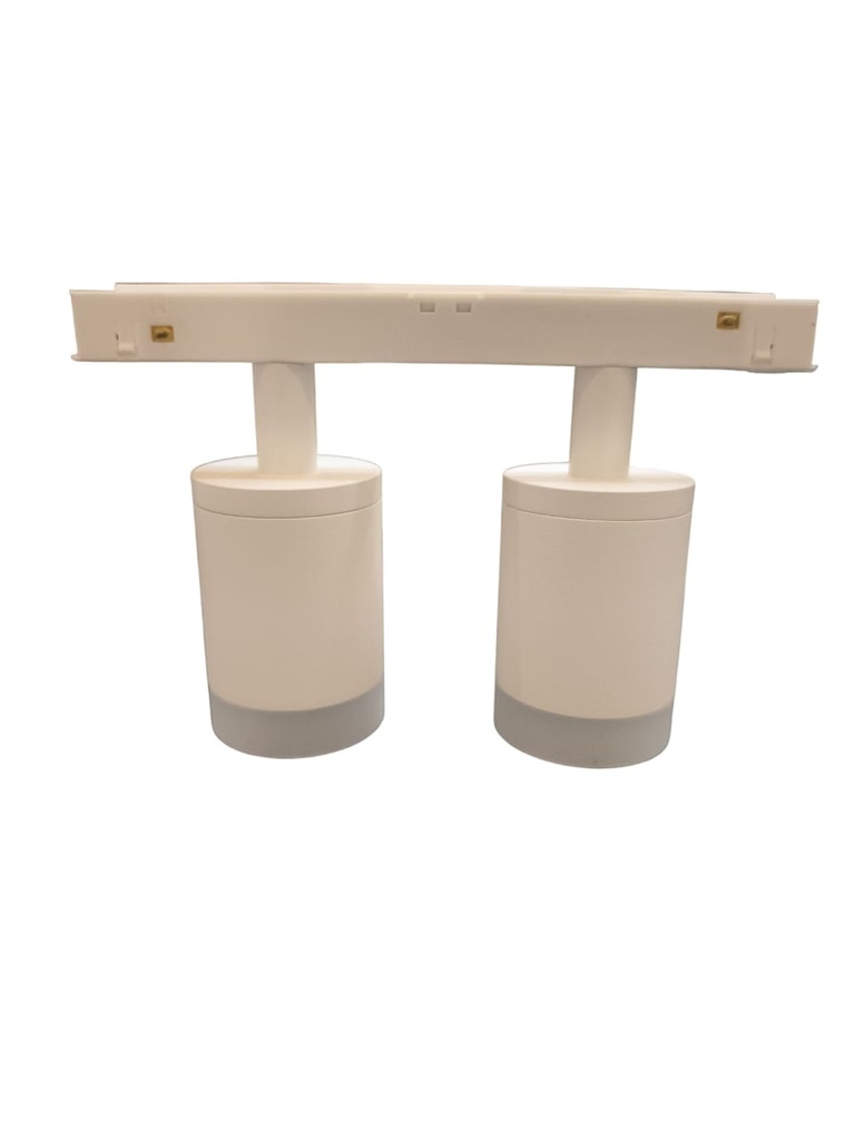 LAMPARA APLIQUE DECORATIVO 6W X 2=12W 3000K P/RIEL MAGNETICO 48VDC COLOR BLANCO REF.LUM-1061 LUMIND