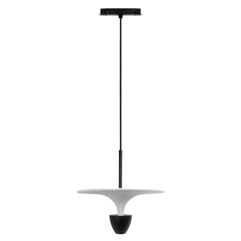 LAMPARA APLIQUE DECORATIVO 7W 3000K / 4000K 60° 100-130 V BLANCO - NEGRO P/ RIEL TRACK MAGNETICO REF. LUM-674 MARCA LUMIND