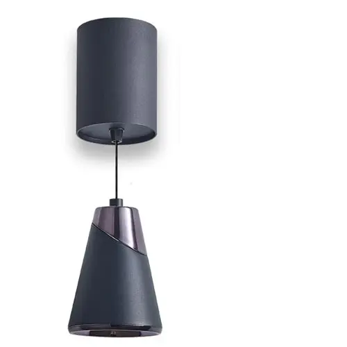 LAMPARA COLGANTE 12 W 1125 LM 3 TONOS 100-240 V 55° C/ SWITCH C/ NEGRO REF S-VULCANO-C-N LUCERNA