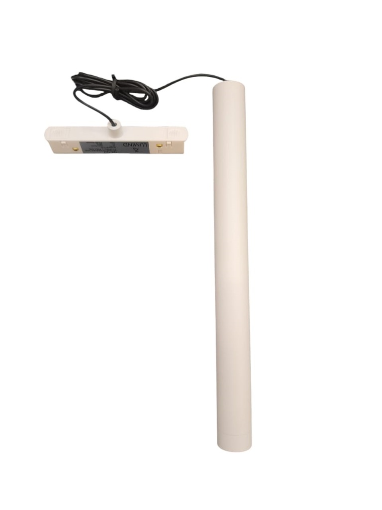 LAMPARA COLGANTE CILINDRO 6W 48V 3000K 30 X 2.50 CM P/RIEL MAGNETICO BLANCO REF. LUM-1062 LUMIND