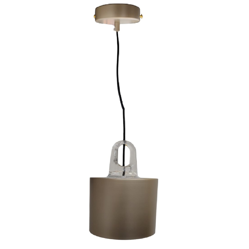 LAMPARA COLGANTE DECORATIVA 1 X E27 20 X 34 CM MOD. TAJO DORADO REF.LUM-597 / 10268P/B LUMIND