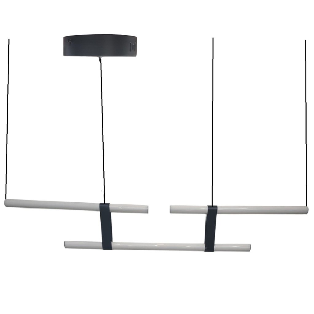 LAMPARA COLGANTE DECORATIVA 141,4 X 17,5 CM 22 W 3000 K 100 - 240V C/ NEGRO IP20 REF LUM-1535 LUMIND