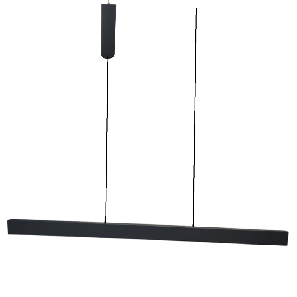 LAMPARA COLGANTE LINEAL 5W 3000K 472 X1455 X1500 MM 100-240V IP20 C/ NEGRO REF. LUM-1346 LUMIND