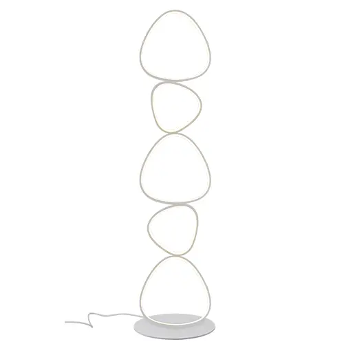 LAMPARA DE PIE MENHIR 48 W 3 TONOS 110-260V CONTROL P/ INTERR. C/ BLANCO REF. S-MENHIR-P-B / 31060209 LUCERNA