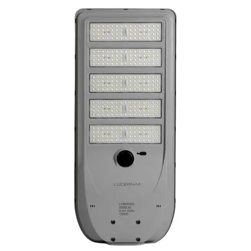 LAMPARA SOLAR P/ POSTE -VIAL URBANA 45W 5500 LM 20AH 6.4V IP65 C/SENSOR MOVIM. REF. LUMI500S LUCERNA