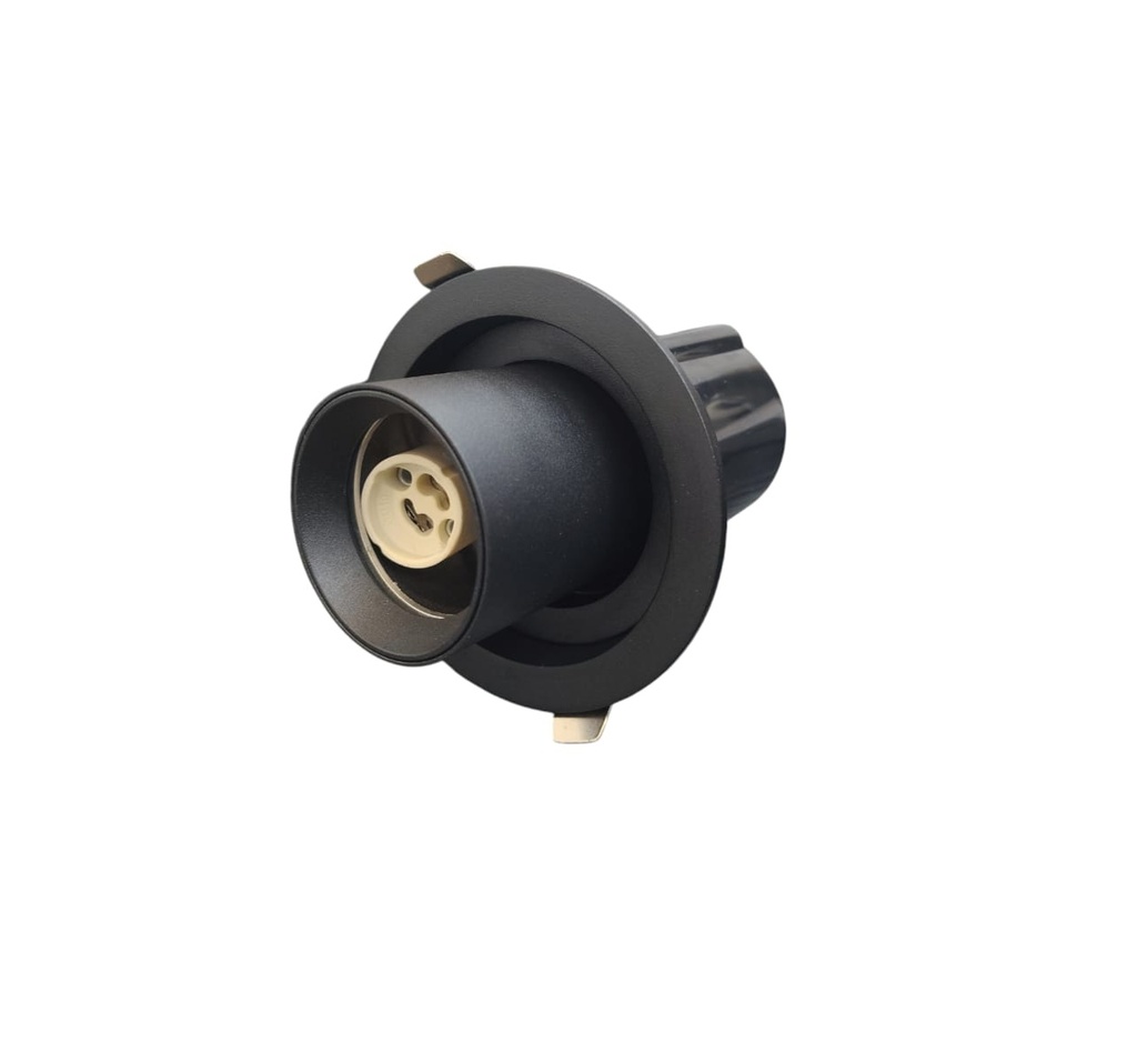 LAMPARA SPOT 11,5 CM X 10,5 CM PARA DICROICO GU10 COLOR NEGRO REF.LUM-1591 MARCA LUMIND