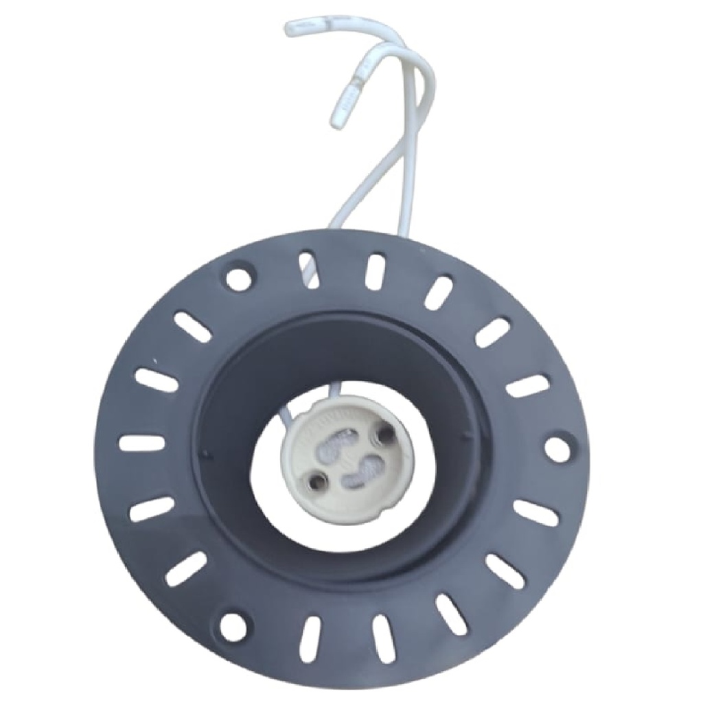 LAMPARA SPOT MARCO REDONDO EMPOTRABLE 9.6 CM X 3 CM FULL PC P/DRYWALL NEGRO REF. LUM-1499 LUMIND