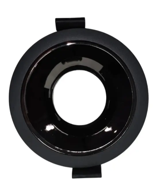LAMPARA SPOT REDONDO 3.5" PARA DICROICO GU10 COLOR NEGRO MATE REF. LUM-1510 MARCA LUMIND