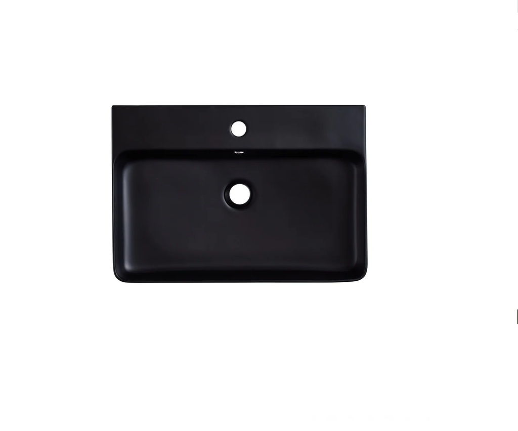 LAVAMANOS CUADRADO DE SOBREPONER 40 X 42 X 15.5 CM COLOR NEGRO MATE REF. LAV-15B MARCA UNIQUE