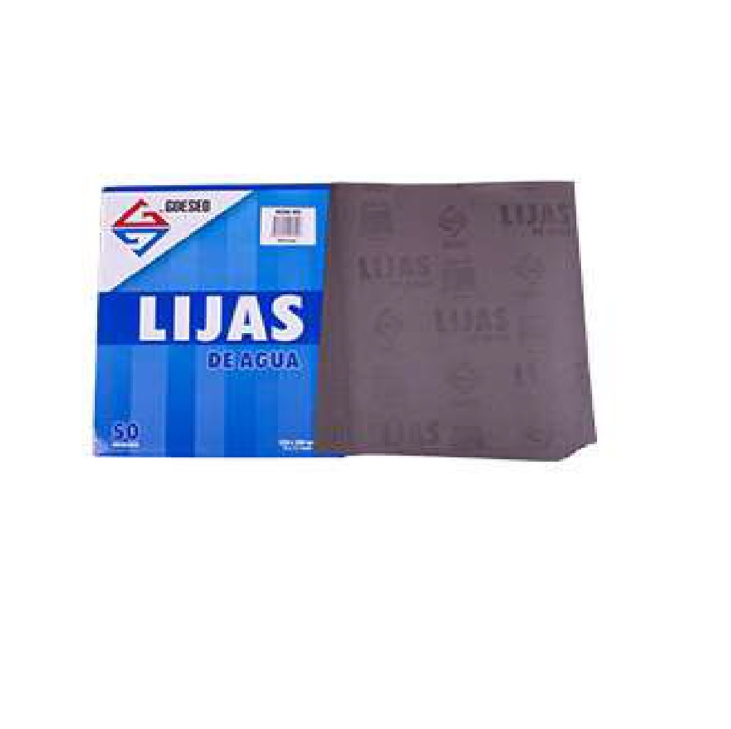 LIJA DE AGUA GRANO 180 9" X 11" UNIDAD REF. GLIA-05 MARCA GDESEO