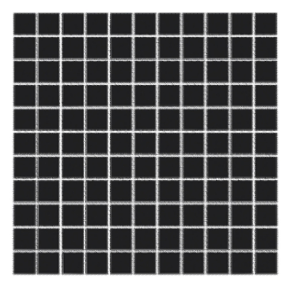 MALLA / MOSAICO CERAMICO SQUARE SMALTO NERO SHINE 29,5 X 29,5 CM (0,09 M2) REF. BZ9872218 BREZZA