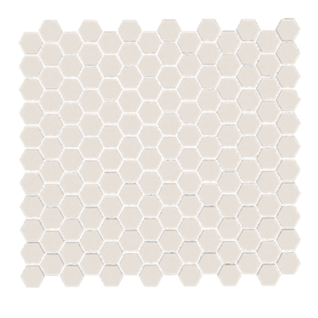 MALLA / MOSAICO ESAGONO PICCOLO TUTTOSPESSORE CREAM 30,5 X 28 CM (0,08 M2) REF BZ9871263 BREZZA