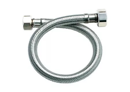 MANGUERA / CANILLA DE CONEXIÓN 1/2" X 1/2" 40 CM. BRASS NYLON REF. M4111 MARCA MHILER