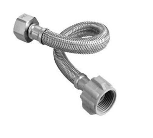 MANGUERA / CANILLA DE CONEXIÓN 1/2" X 7/8" 40 CM. WC BRASS NYLON REF. M4113 MARCA MHILER