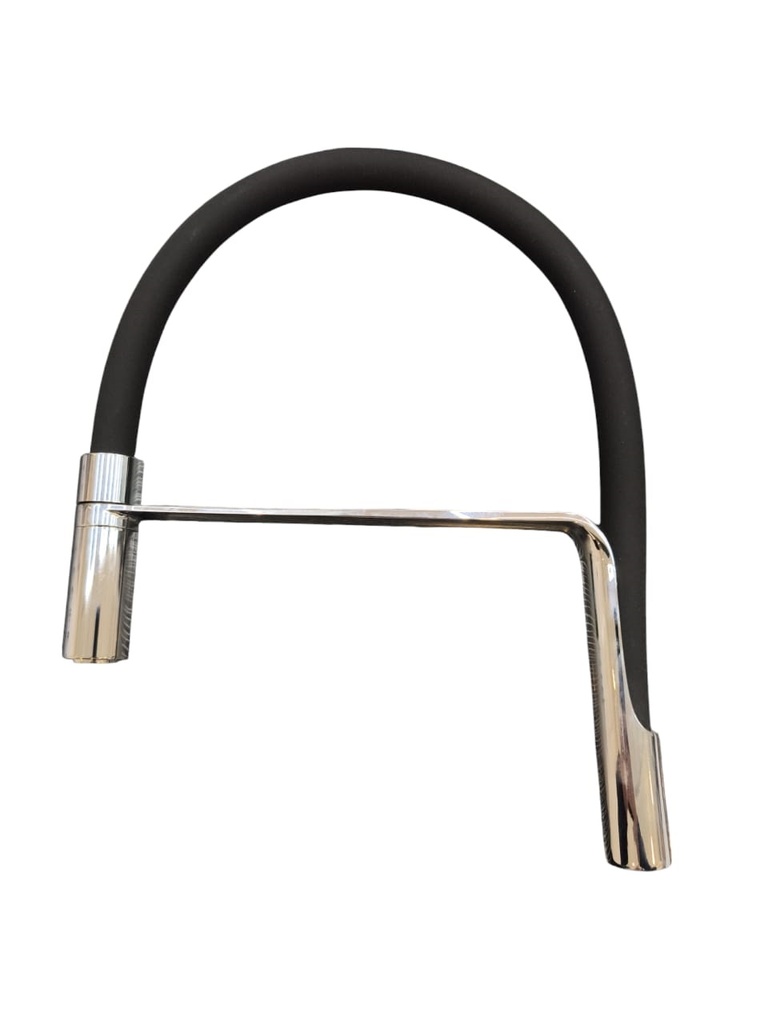 MANGUERA SILICON NEGRA / PICO RESPUESTO PARA GRIFERIA FREG. MONOMANDO NAPOLES REF. RNAPOMG MARCA BM