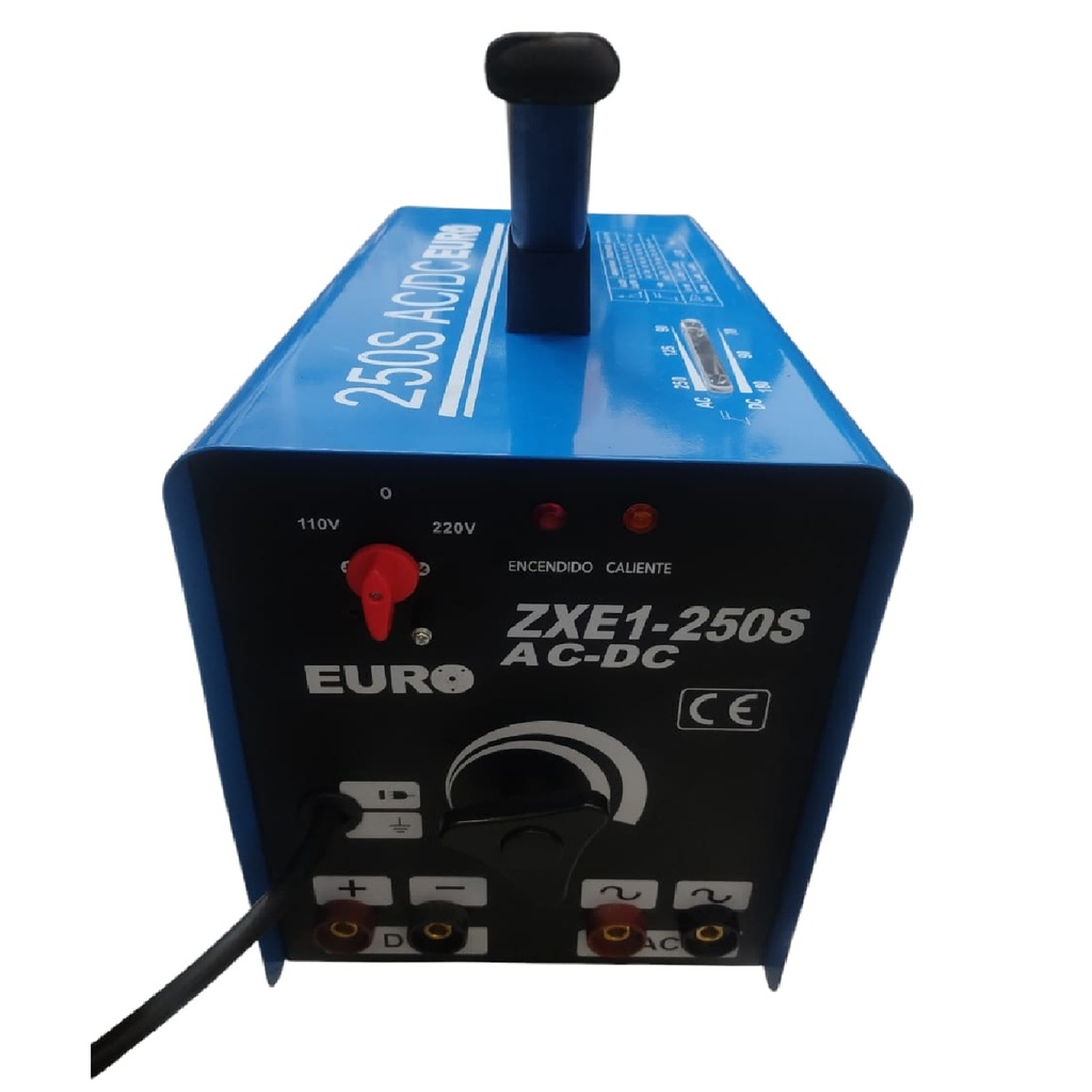 MAQUINA DE SOLDAR AC / DC 250 AMP MONOFASICA EN 110 / 220V REF. ZXE1-250S / 00004521 MARCA EURO AIR