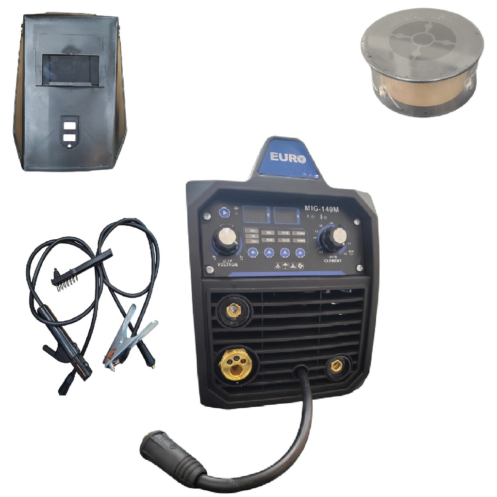 MAQUINA DE SOLDAR INVERTER 140 AMP 110/220V MULTIPROPOSITO MMA / TIG / MIG REF. MIG-140M EURO AIR