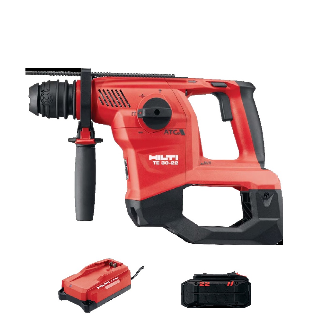 MARTILLO DEMOLEDOR TE 30-22 - 777 RPM INALAMB. + CARG + BAT SDS PLUS REF. 253115 /2264911 HILTI
