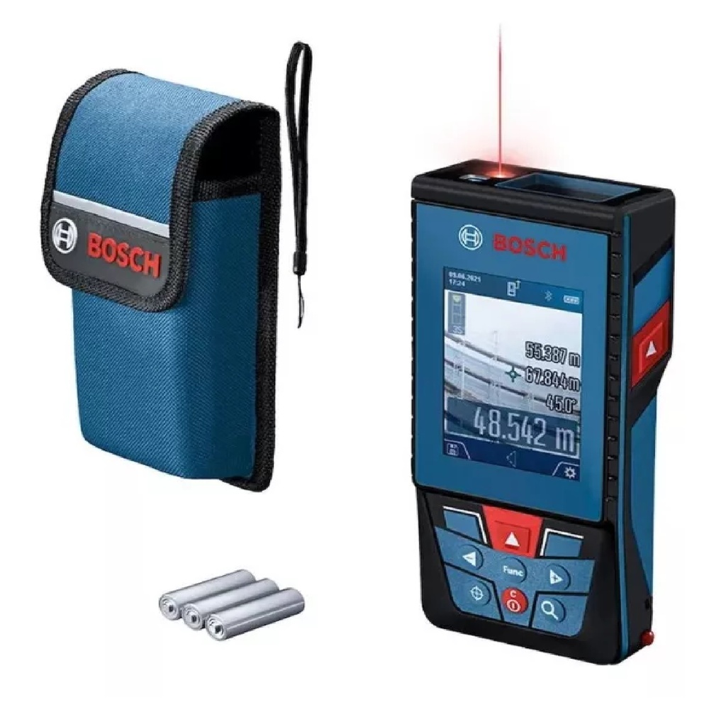 MEDIDOR / METRO LASER LUZ ROJA C/ BLUETOOTH C/ CAMARA HASTA 100 MTS PRECISION 1.5 MM REF. GLM 100-25 C BOSCH