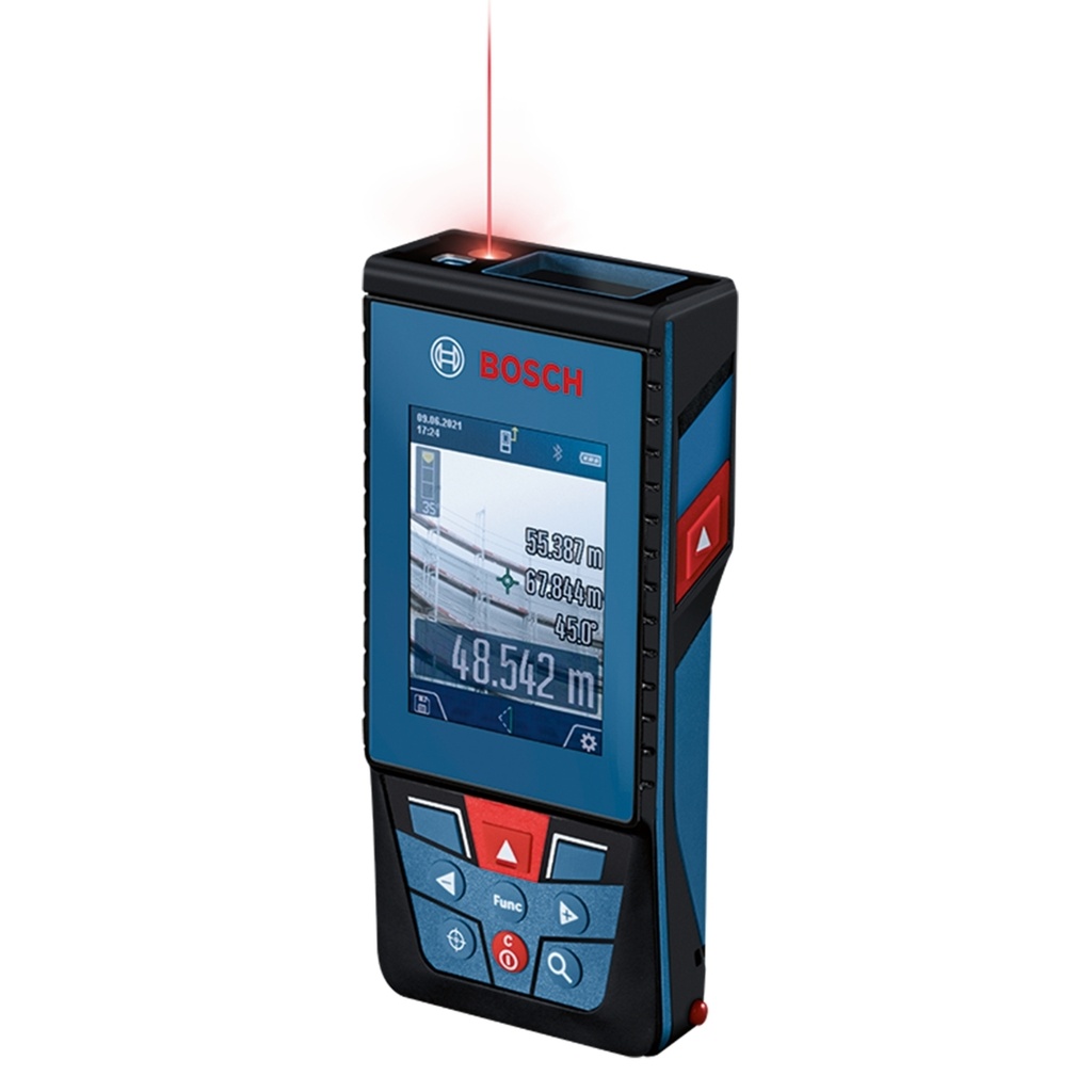 MEDIDOR / METRO LASER LUZ ROJA C/ BLUETOOTH C/ CAMARA HASTA 100 MTS PRECISION 1.5 MM REF. GLM 100-25 C BOSCH