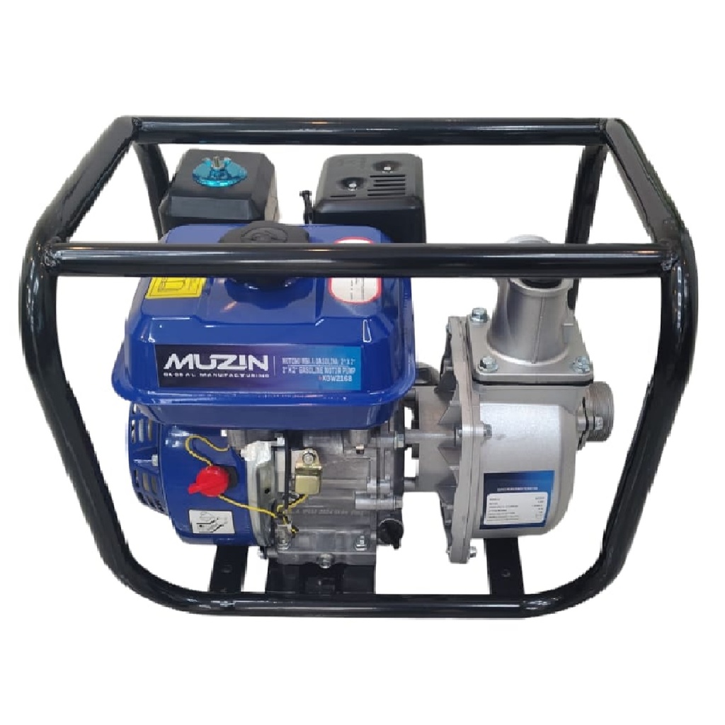 MOTOBOMBA DE 6.5 HP 500 L / MIN 2" X 2" A GASOLINA TANQUE 3,6 L REF. XGW2168 MARCA MUZIN