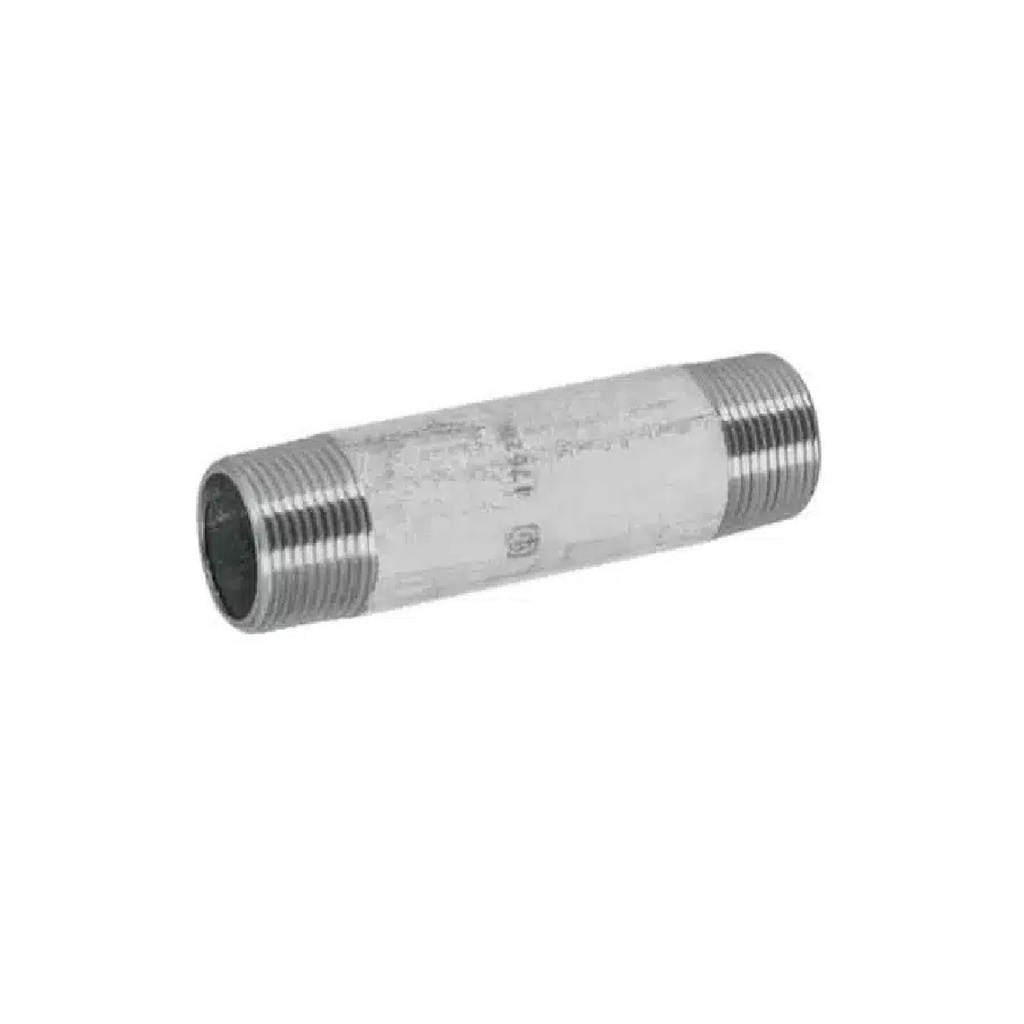 NIPLE GALVANIZADO 4" X 8" ROSCADO ( UNIDAD ) REF. NIP-0098 MARCA INFINITY