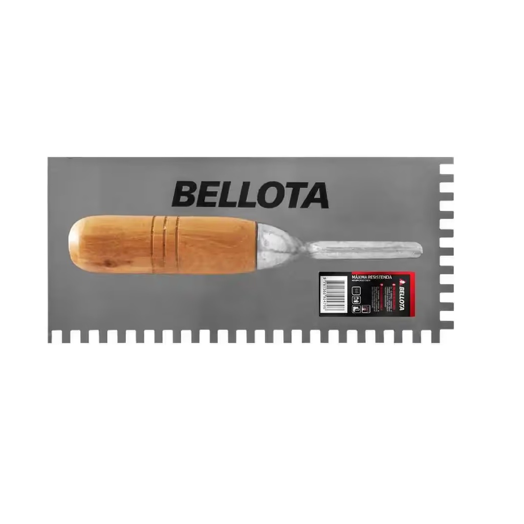 PALUSTRA DENTADA METAL MANGO MADERA 5" X 11" (13 CM X 24 CM) 5876 MMREF. 1-742-001 / 208594 MARCA BELLOTA