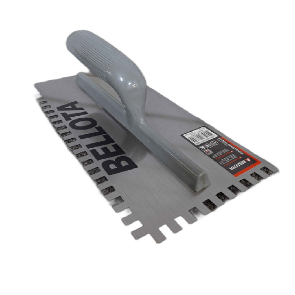 PALUSTRA DENTADA METAL MANGO PLASTICO 5"X11" (13 CM X 28 CM) 50877 MPR REF. 1-742-000 / 100372/ 208624 MARCA BELLOTA