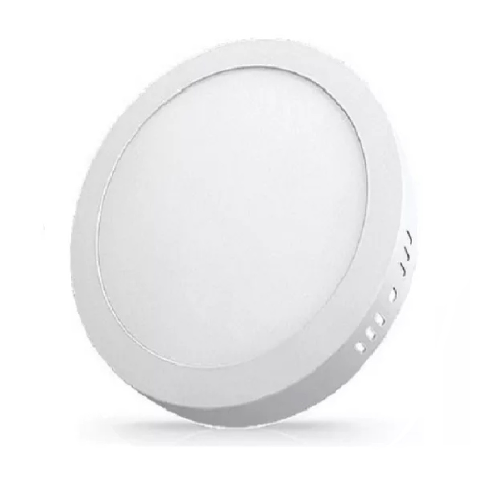 PANEL LED SUPERFICIAL REDONDO 12" 24 W 6500 K COMPACTA REF. 1224SCL ( 100 - 277 V ) MARCA LUCERNA