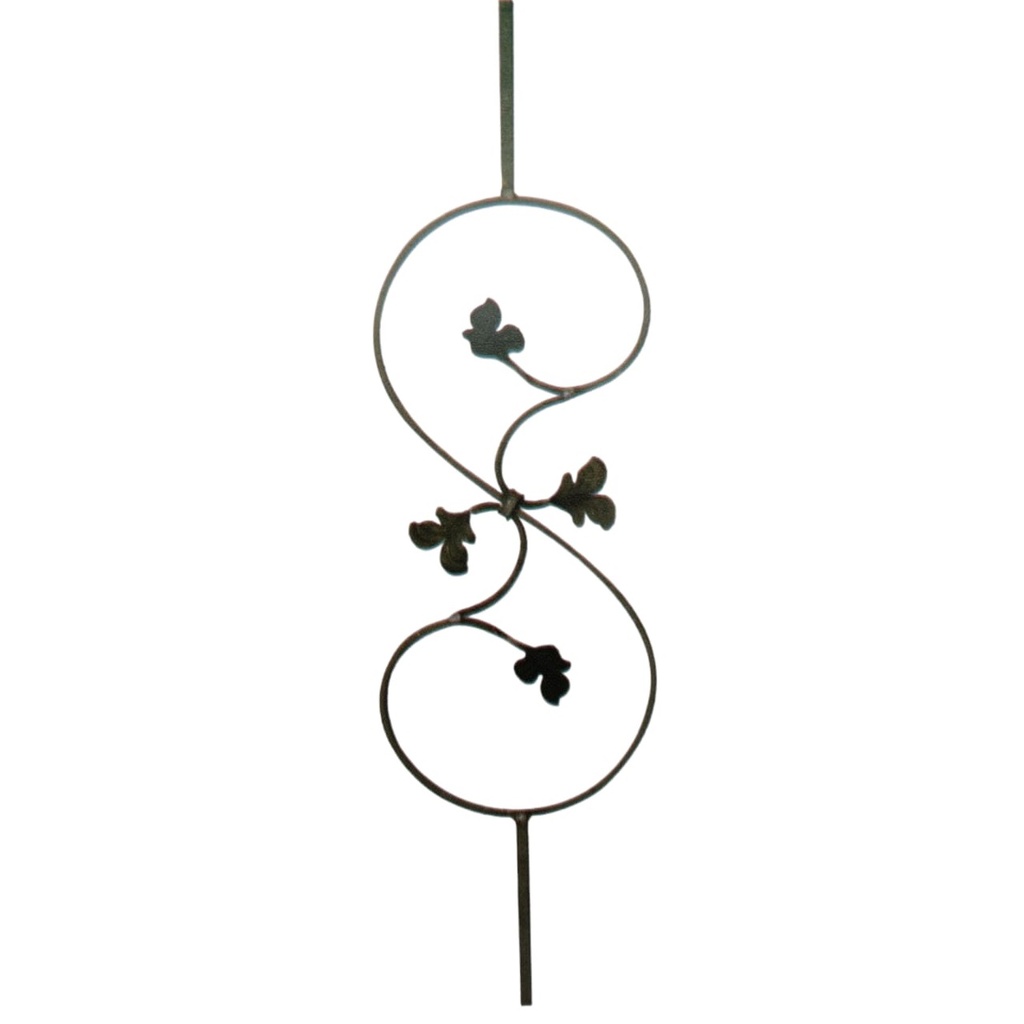 PANEL ORNAMENTAL 12 X 12 MM / 250 X 900 MM HIERRO REF. 052/A/4 MARCA FORJAS ORNAMENTALES