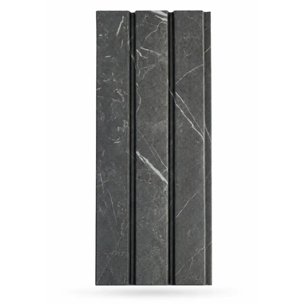 PANEL P/ PARED PVC WALL PANEL INTERIOR 12 CM X 0.6 CM X 2,80 MTS UTIL 10 CM GRIS MARMOL NANUM LIGHT