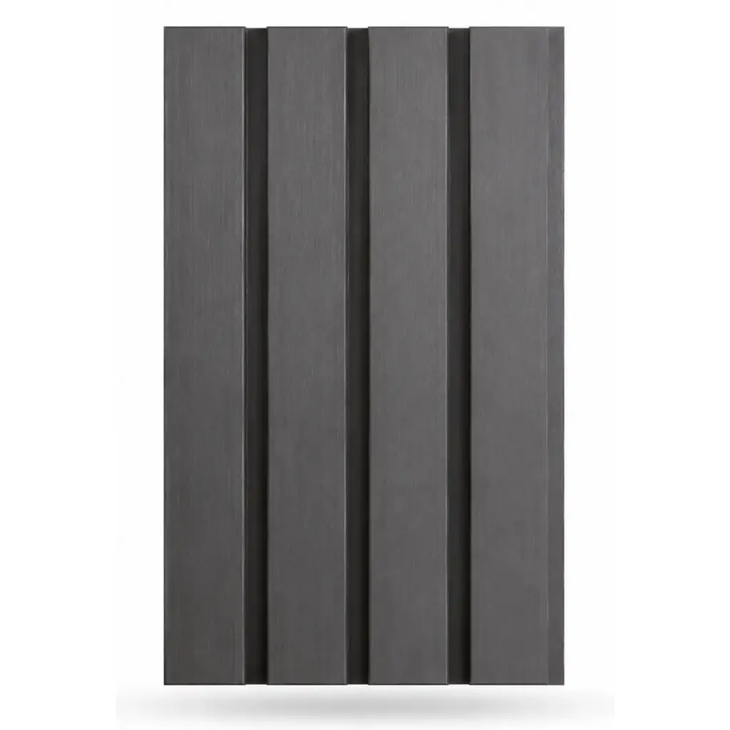 PANEL PARA PARED PLASTICO WALL PANEL EXTERIOR 22 CM X 2,6 CM X 2,05 MTS GRIS PLATA OSCURO MACHIFERMA