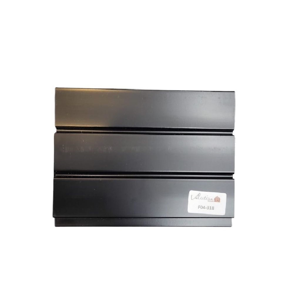 PANEL PARA PARED PLASTICO WALL PANEL INTERIOR 12,10CM X 11MM X 2,90 MTS COLOR NEGRO VALENTINA