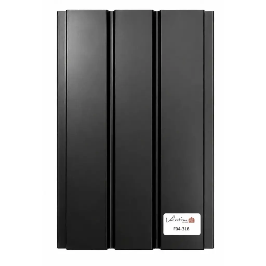 PANEL PARA PARED PLASTICO WALL PANEL INTERIOR 12,10CM X 11MM X 2,90 MTS COLOR NEGRO VALENTINA