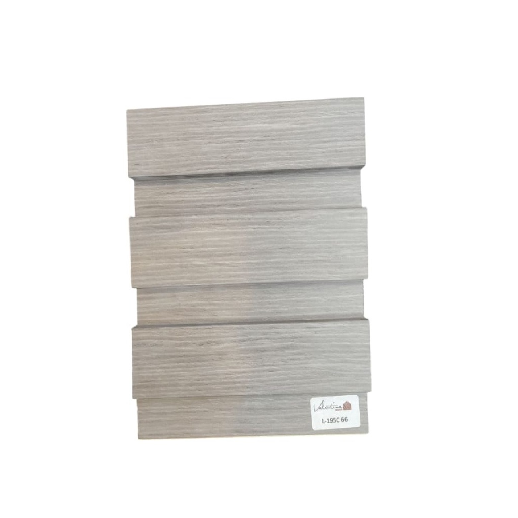 PANEL PARA PARED PLASTICO WALL PANEL INTERIOR 19,50CM X 12MM X 2,90 MTS COLOR CENIZA VALENTINA