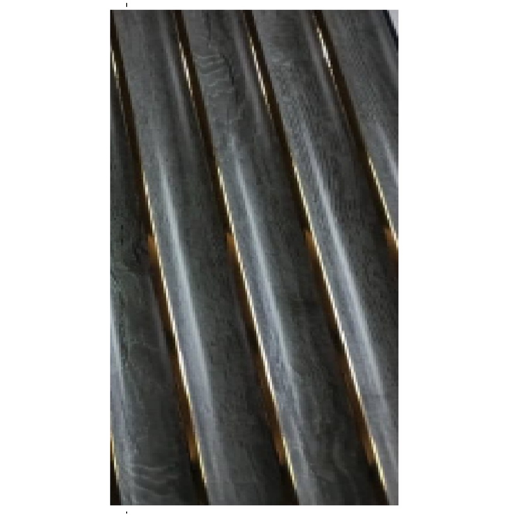 PANEL PARA PARED PS WALL PANEL INTERIOR 15 CM X 1,1 CM X 2,90 MTS GRIS OSCURO - DORADO MACHIFERMA