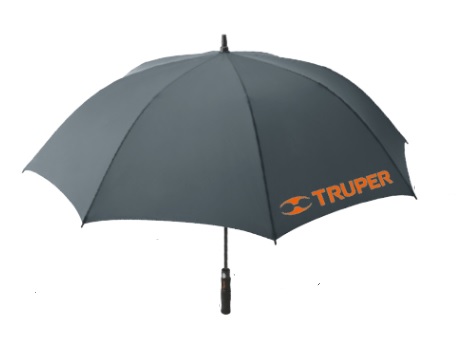 PARAGUAS IMPERMEABLES DE NYLON 135CM MANGO ERGONOMICO APERTURA AUTOMATICA REF. 65012 MARCA TRUPER